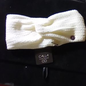 Calia braided shine headband ivory N/Wtags